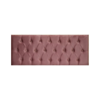 Importclick - Respaldo Elegante King Capitone 180X60 Cm Palo Rosa Felpa