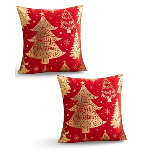 Genérico - Set De 2 Fundas De Cojin Para Navidad M1