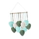 thumbnail image 5 of Tapiz Colgante De Pared De Macramé Con Hojas, Elegante, Para Telón De Fondo, Apartamento, Sala De Estar, Azul, 5 of 5