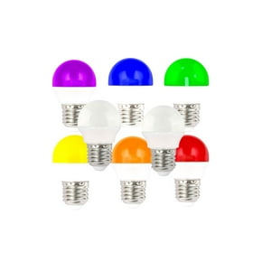 Pack X6 Guirnalda Led Decorativa G45 2W/E27 Color Varios -Fsl