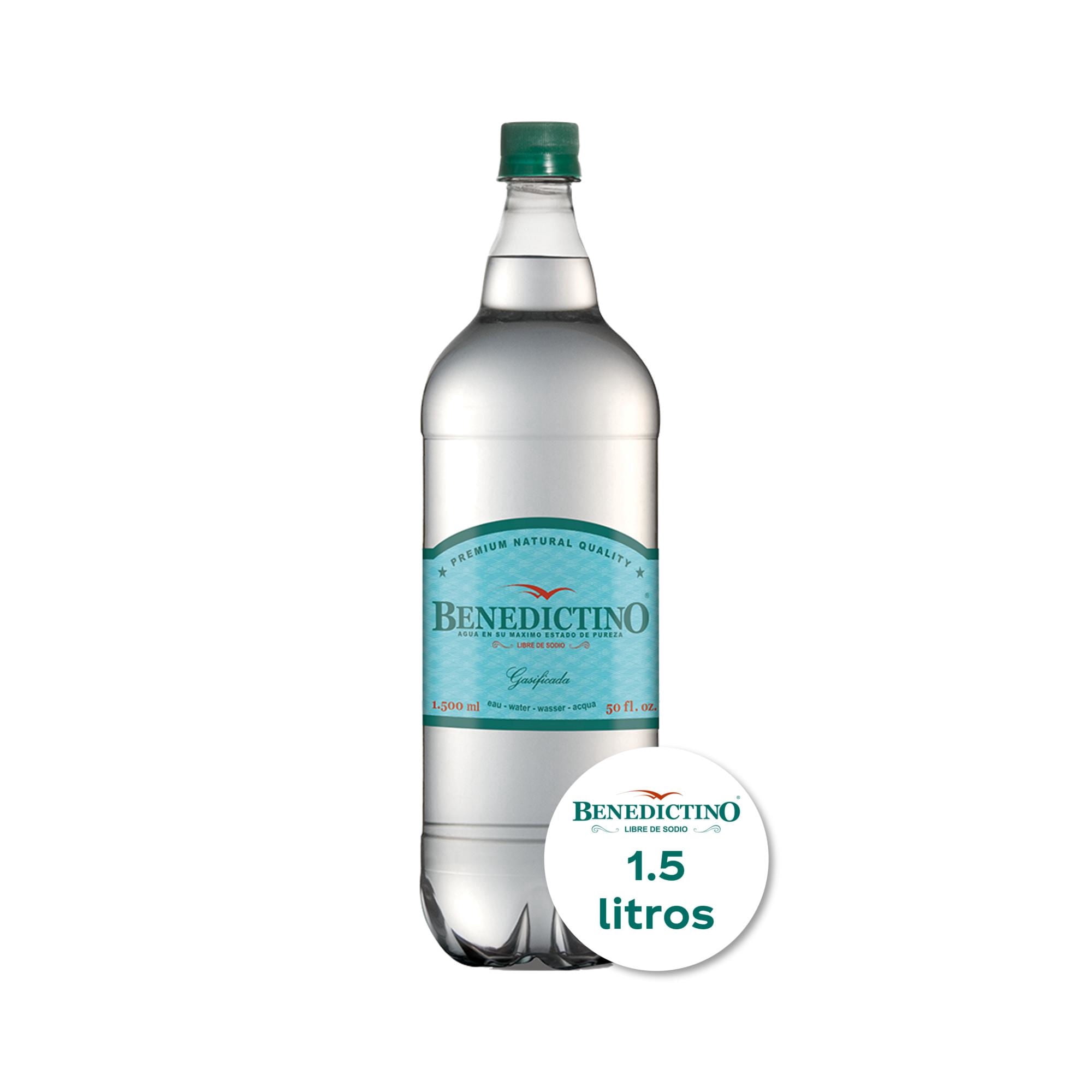 Agua Mineral Botella Con Gas 1,5 L Benedictino