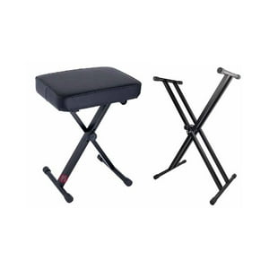 Puntostore - Kit Sillin Y Soporte Doble Para Teclado - Ps