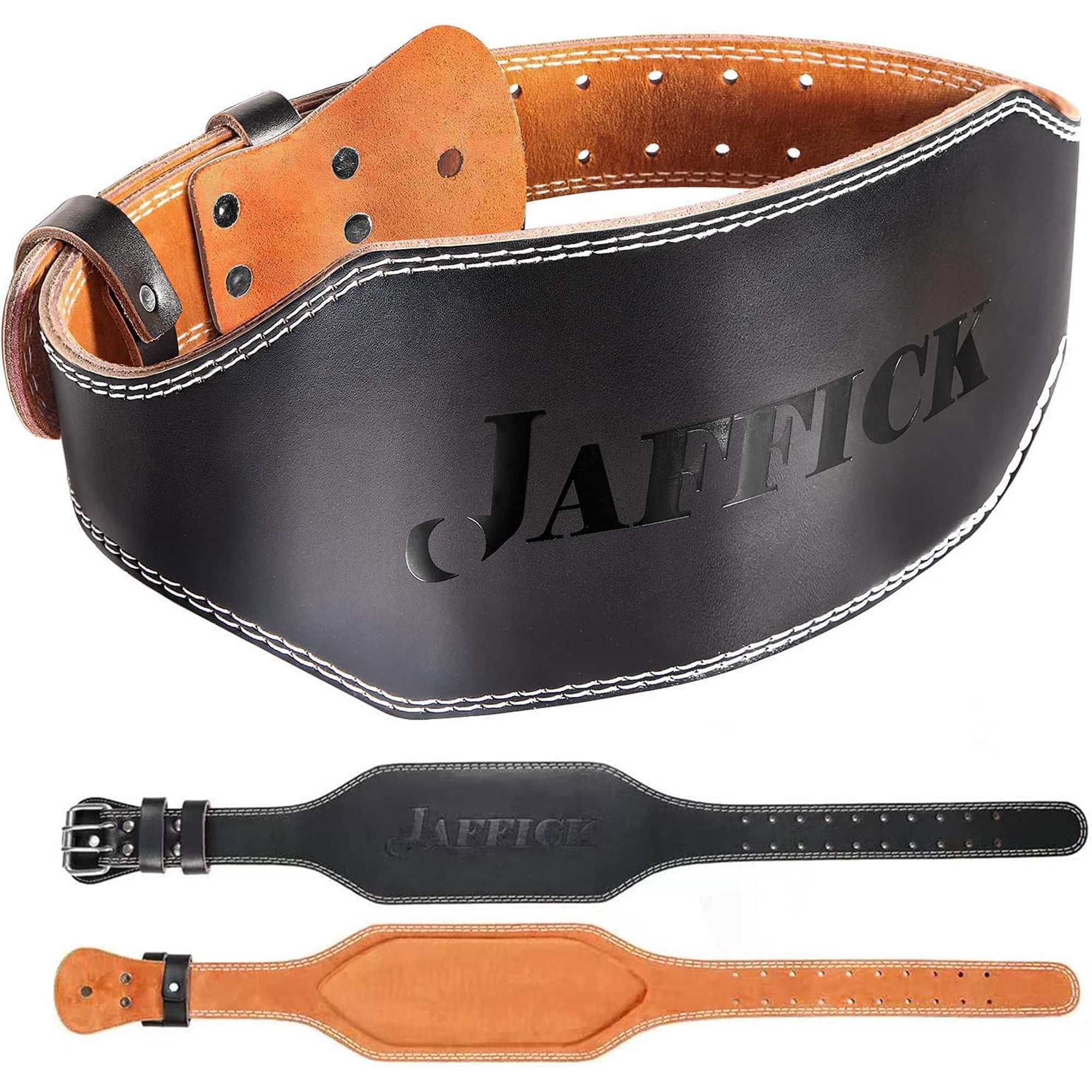 Cinturón De Levantamiento De Pesas Jaffick De Cuero Genuino Para Hombre, Color Marrón