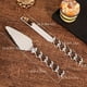 thumbnail image 3 of 2pcs/set, Cake Cutting Set For Wedding, Personalized Golden Cake Knife And Server Set, Creative Cake Serving Set, Heart Pastry Pie Serve, Baking Tools For Wedding Party Festivals, 3 of 4