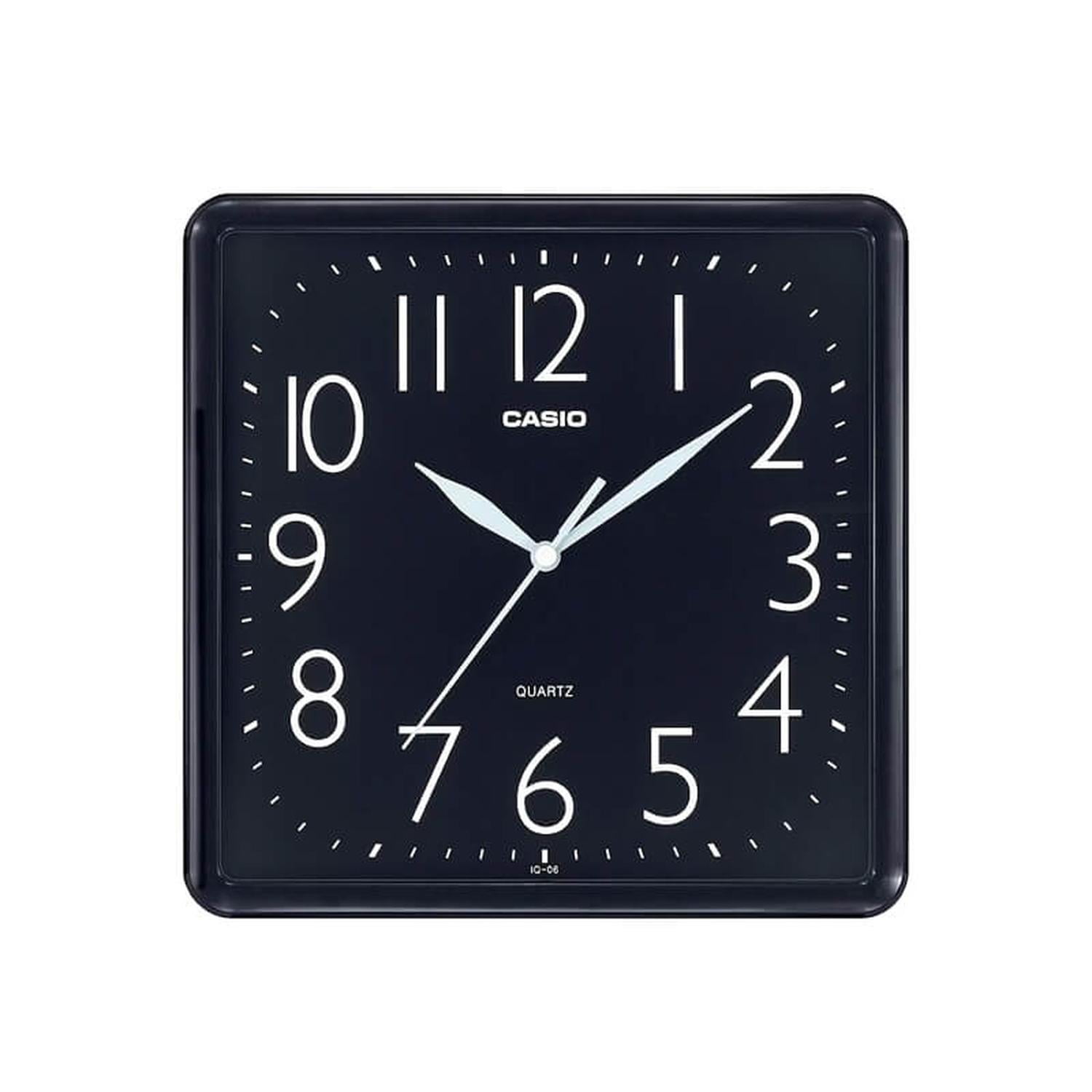 Casio Reloj Mural Iq-06-1 Negro