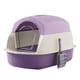 thumbnail image 4 of Caja De Arena Grande Para Gatos Con Puerta Delantera, Caja De Arena Duradera Para Mascotas Con Tapa, Color Morado, 4 of 5