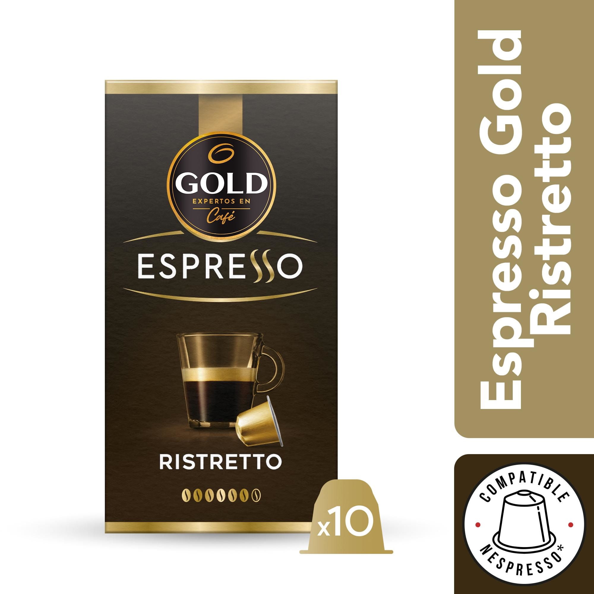 Cápsulas Café Espresso Ristretto Compatible Con Nespresso 10 un Gold