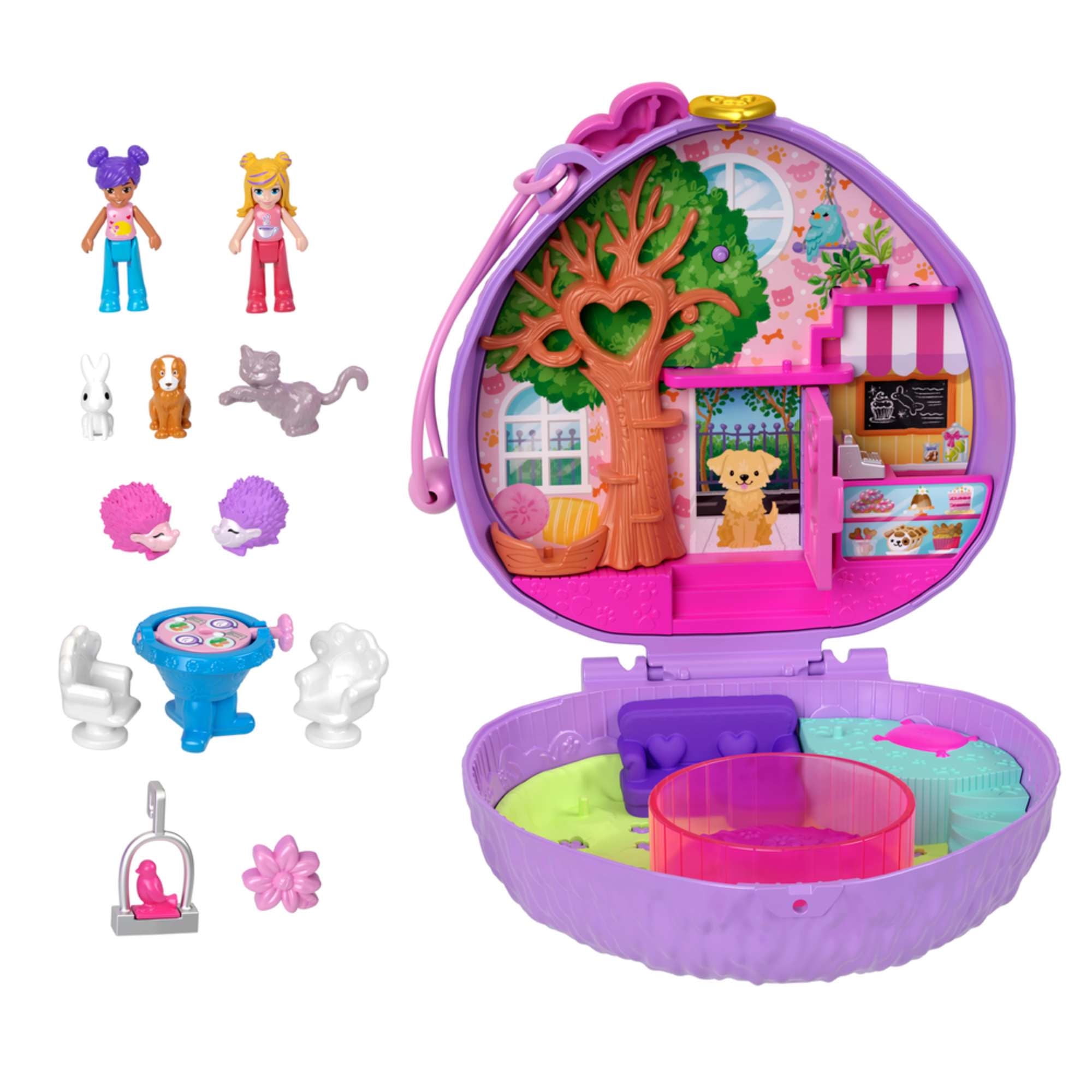 Juegos Didácticos Polly Pocket - Set Estuche De Cafetería De Erizo - Mattel