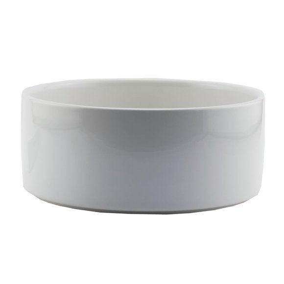 Cuenco para mascotas Johnson Plastics Plus 18 cm blanco de cerámica