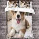 thumbnail image 3 of Juego De Cama Para Perros Con Ia Con Funda Nórdica Y Funda De Almohada Con Cremallera Invisible Juego De 3 Piezas Con Cremallera Y 2 Fundas De Almohada, 3 of 3