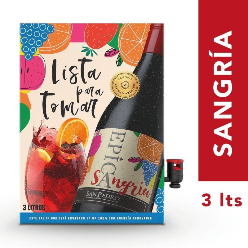 Sangría Épica 8,5° Caja 3000 ml Epica