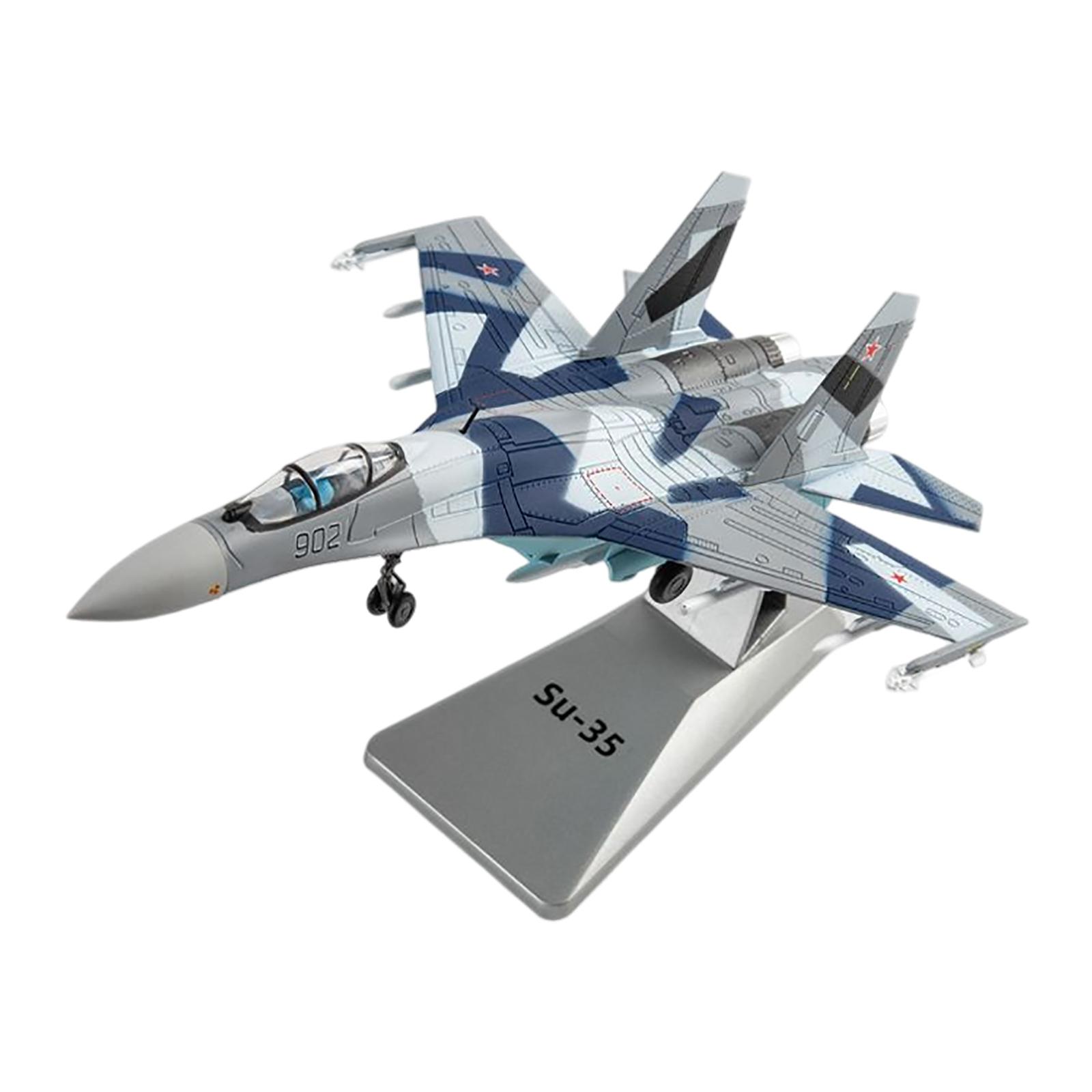 Bothyi - 1/100 Avión Modelo Su-35 Fighter Con Soporte Para Mesa Decoración Del Hogar