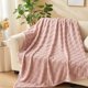 thumbnail image 1 of suxuMhao Manta de Cama Rosa Suave, Manta Ligera para Dormir de 100 X 150cm, Manta para Siesta, Manta de Cama de Cuadrados Pequeños, Manta Acogedora para Cama, Manta Cómoda para Sofá y Dormitorio, 1, 1 of 4