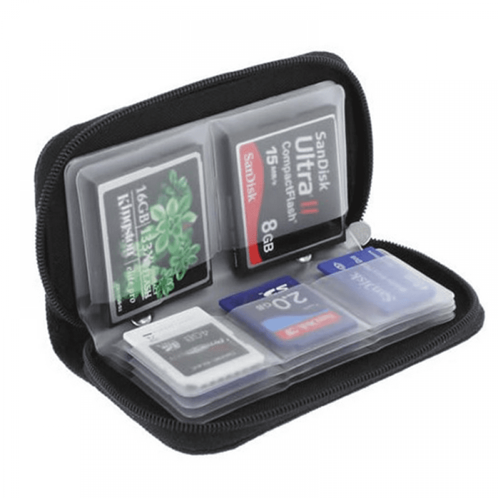 Genérico - Funda De Almacenamiento Para Tarjetas De Memoria Maletín Portátil Con 22 Espacios Para Cf/sd/micro Sd/sdhc/ms/accesorios Para Juegos Ds Caja Para Tarjetas De Memoria
