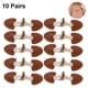 thumbnail image 1 of Hebillas de cuero para coser con botón de cuerno de resina para 10 pares Hebilla de cinturón de abrigo, 1 of 8