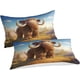 thumbnail image 2 of Juego de 3 piezas de microfibra Mammoth, funda nórdica y funda de almohada, ropa de cama con estampado digital 3D, fundas de edredón individuales, cama de día doble., 2 of 3