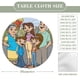 thumbnail image 2 of Maya Y Miguel theme Fitted Round Tablecloths Elastic Edged Table Covers Waterproof Table Cloth For Kitchen Holiday Party Tables Decor 150cm, 2 of 6