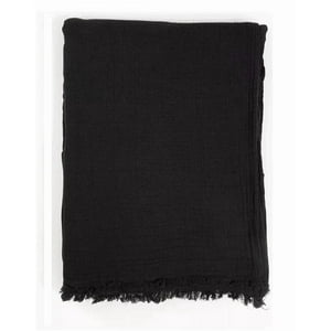 Genérico - Piecera Algodón Gauze Color Negro