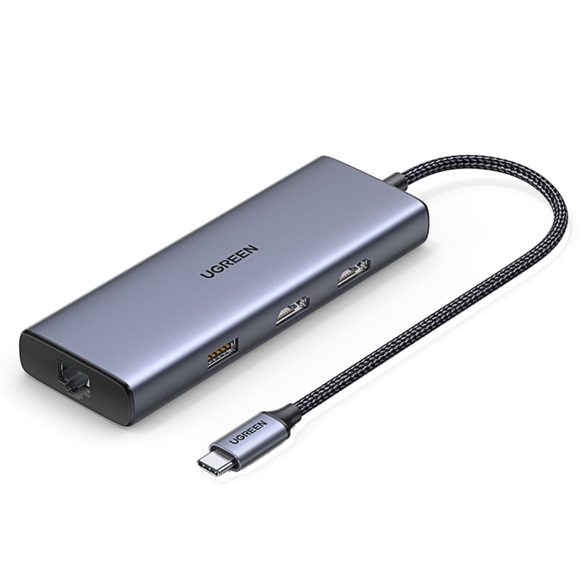 Hub Usb-c A 2 Puertos Usb 3.0 A + Usb2.0 + 2 Hdmi Ugreen