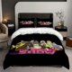 thumbnail image 1 of 3pcs Absurd Animated Series Poster Themed Bedding Set Duvet Cover and Pillowcase Set Soft and Comfortable, 1 of 5