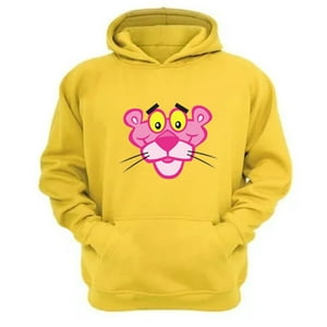 Genérico - Polerón Canguro La Pantera Rosa Amarillo Talla Xs Unisex