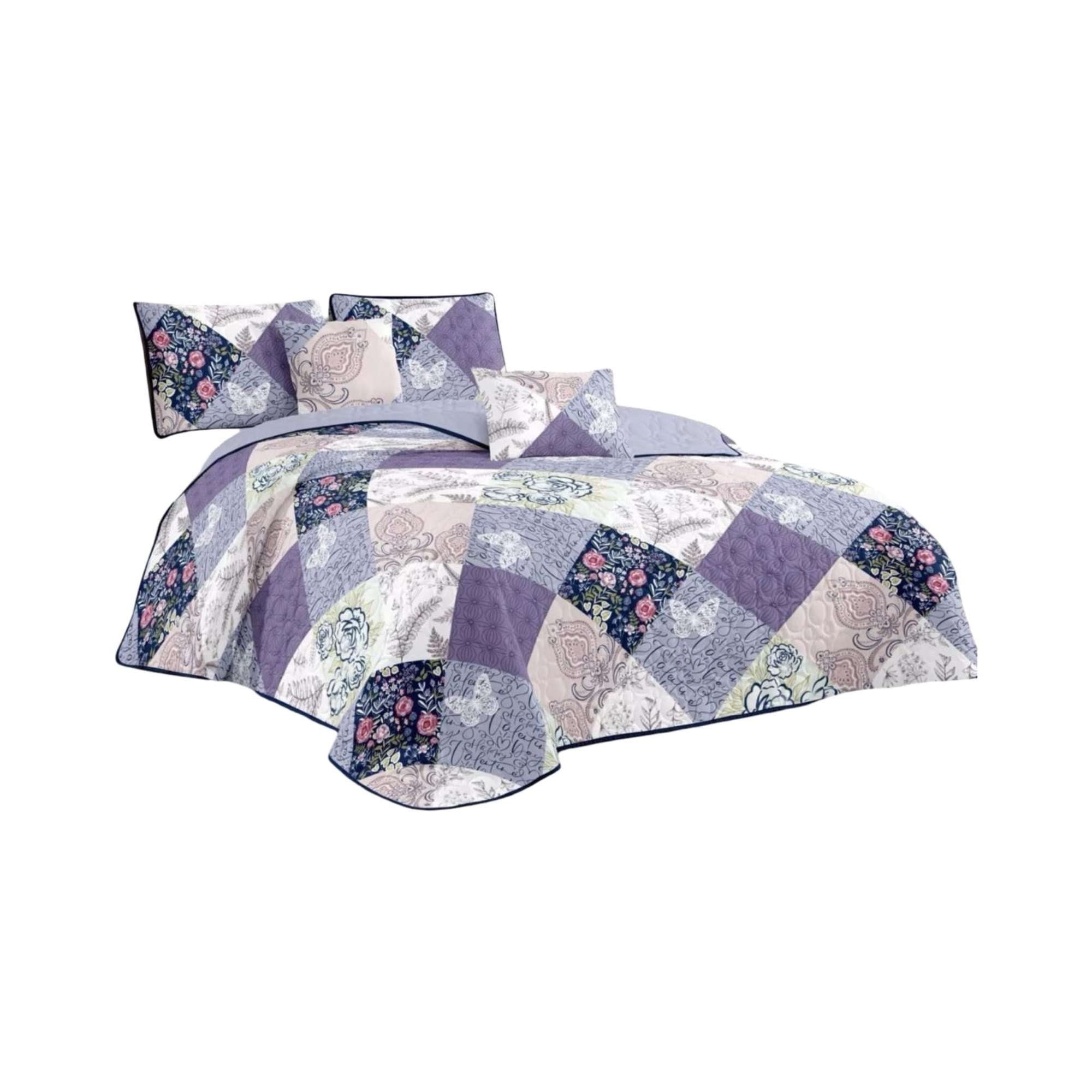 Tengfei - Cubrecama Colcha Quilt Verano King