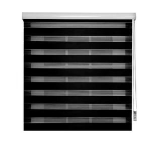 N-Ofertas - Cortina Roller Duo Zebra Dia Noche 140 X 200 Cm Negro