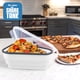 thumbnail image 5 of Recipiente reutilizable para pizza Pack con 5 bandejas, color blanco, 5 of 9