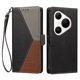 thumbnail image 3 of Funda Cartera Tricolor para Huawei Pura 80 Pro con Ranuras, Negro, 3 of 6
