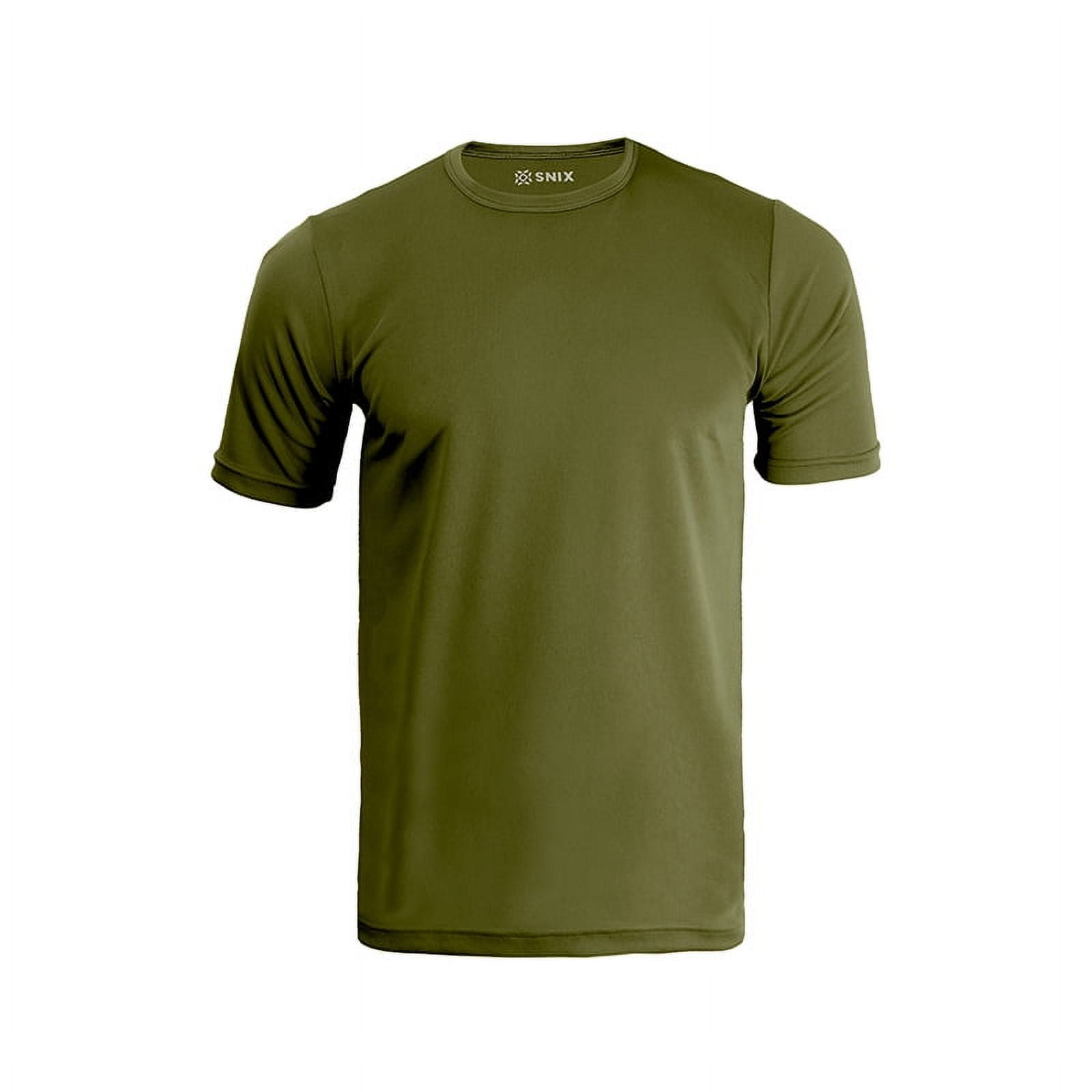 Snix - Polera Deportiva Dry Fit De Adulto Verde Musgo Talla Xxl