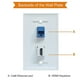 thumbnail image 1 of Placa de Pared Esylink HDMI y Ethernet 4K RJ45 Cat6, 1 of 2