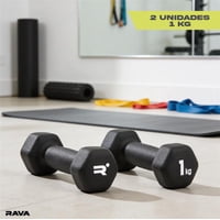 Set 2 Mancuernas Pesas Ejercicio Fitness Dumbbell 1Kg Rava