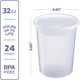thumbnail image 2 of Contenedores de delicatessen GUSTO 950 ml (32 oz), 24 unidades con tapas herméticas, 2 of 6