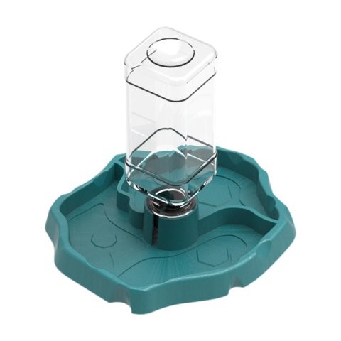 Ioensy - Bebedero Para Reptiles, Comedero Y Bebedero Automático Para Tortugas, Color Azul