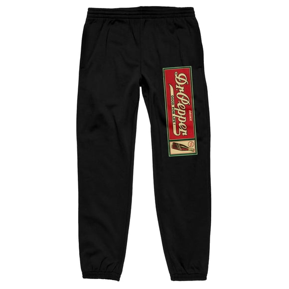 Pantalones deportivos Bioworld Dr. Pepper Good for Life, negros para hombre, XXL