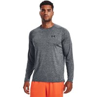 Camiseta Under Armour Tech 2.0 De Manga Larga Para Hombre, Color Gris Oscuro
