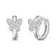 thumbnail image 1 of Aro Argollas de Mariposa con Circones de Plata 925, 1 of 2