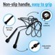 thumbnail image 4 of Set de 10 Cuerdas para Saltar Vyndicca PVC Ajustables 2.85 m Negras, 4 of 7