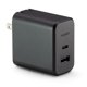 thumbnail image 1 of Bloque cargador USB C Mophie GaN de 60 W con puerto USB A, cargador de pared rápido para iPhone, iPa, 1 of 6
