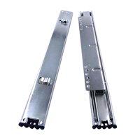 Magideal - 1 Par De Toboganes Para Cajones, Riel Extraíble Para Gabinete, Rieles De Acero Resistentes De Bajo Ruido, Guía De Riel, Toboganes Para Gabinete De Coc