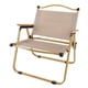 thumbnail image 5 of Silla plegable para acampar, resistente, cómoda, ligera, plegada, práctica, asiento de senderismo para muebles para el hogar, pesca, mochilero, , Caqui Medio, 5 of 5