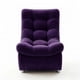 thumbnail image 1 of Sofa Curvo Descanso Morado Felpa, 1 of 1
