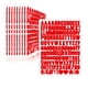 thumbnail image 1 of Letras adhesivas Llewyn 1550 piezas impermeables de 1,3 cm rojas, 1 of 7