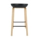 thumbnail image 2 of Set 4 Pisos Taburete De Bar 75 Cm Harris Semi Respaldo Negro, 2 of 3