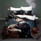 thumbnail image 1 of Bed- Duve-t Cov-er W-ednesday -Bedding S-ets Ad-dams 3D Pri-nted Lightwei-ght 3 -Piece Comfor-ter Sets 1 Duvet Co-ver and 2 Pillo-w Sha-ms for Boys Girls, 1 of 3