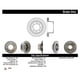 thumbnail image 3 of Disco Freno para auto Dodge RAM 2009-2019 Trasero, 3 of 5