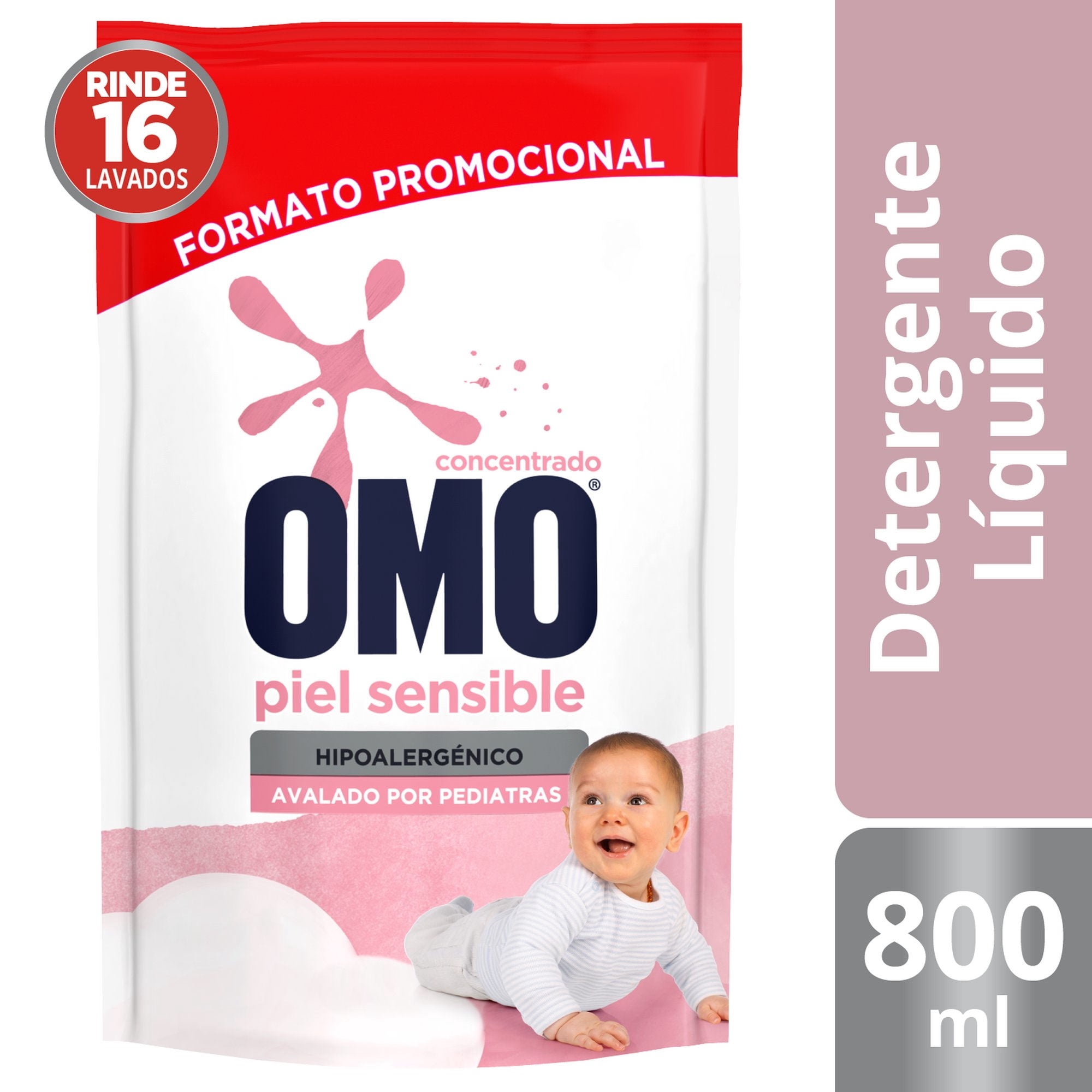 Detergente Líquido Ultra Power Piel Sensible Doypack ml g OMO