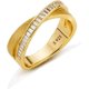 thumbnail image 1 of Anillos de Boda Dorados Cruzados para Mujer con Acabado Cepillado Anillos de Oro de Plata Esterlina S925 Anillos de Eternidad para Mujer Anillos de Compromiso con CZ para Esposa Nupcial, 1 of 6