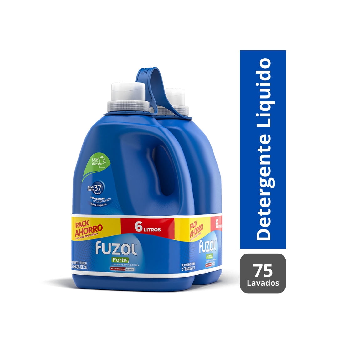 Pack Detergente Forte Botella L L FUZOL