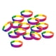 thumbnail image 4 of 15 Piezas / paquete Pulseras de silicona simples Pulseras de goma de moda Rainbow, 4 of 5